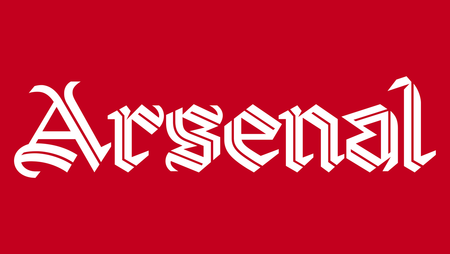 Rocastle, a bespoke blackletter typeface for Arsenal by David Rudnick