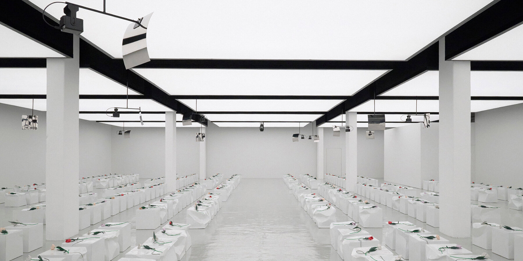 Crumpled cardboard box stools by Illya Goldman Gubin for Bottega Veneta