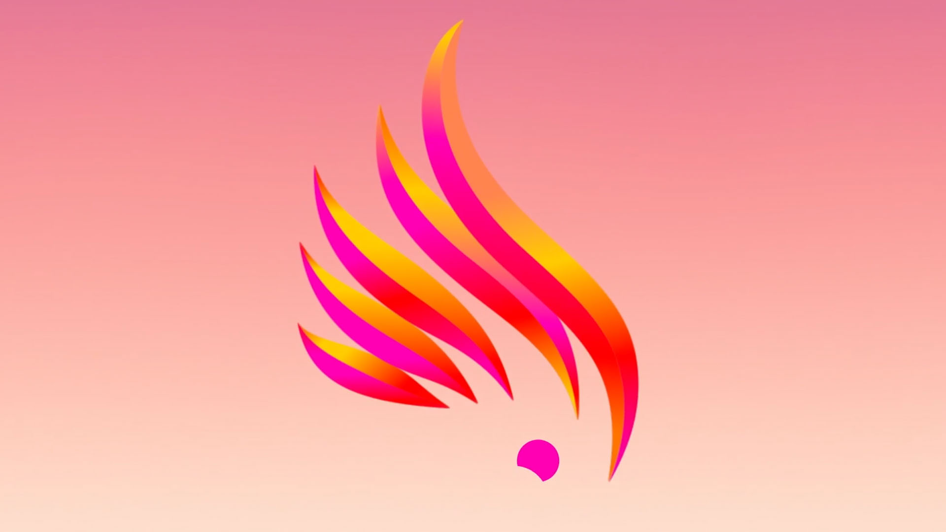 The Brisbane 2032 Olympic emblem, a flame shape that also reads as a crested cockatoo and the outline of Queensland