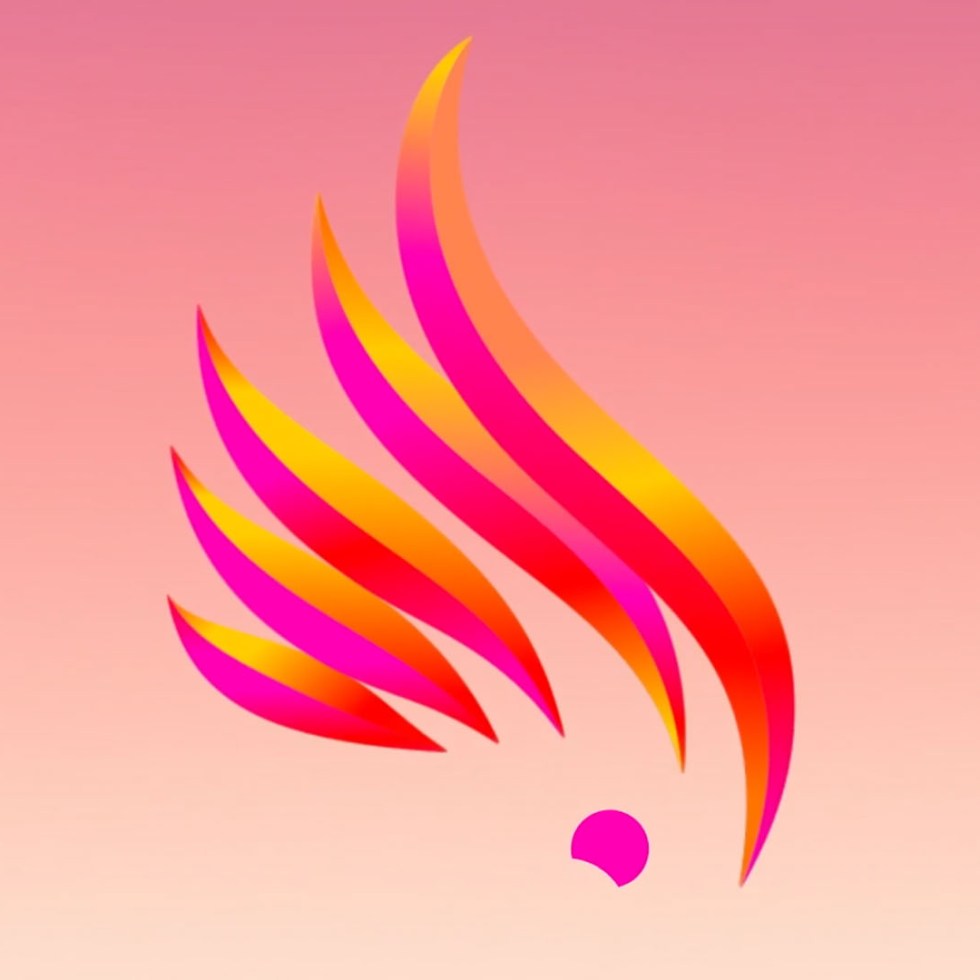 The Brisbane 2032 Olympic emblem, a flame shape that also reads as a crested cockatoo and the outline of Queensland