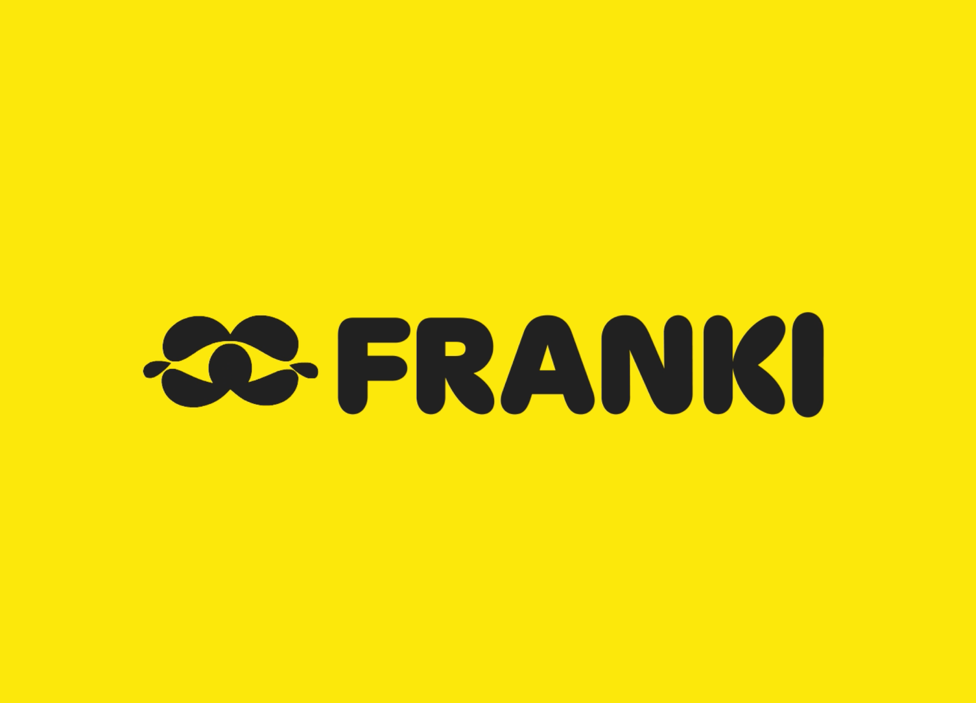 Franki wordmark by Koto in yellow and black