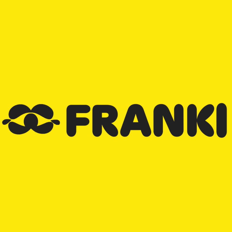 Franki wordmark by Koto in yellow and black