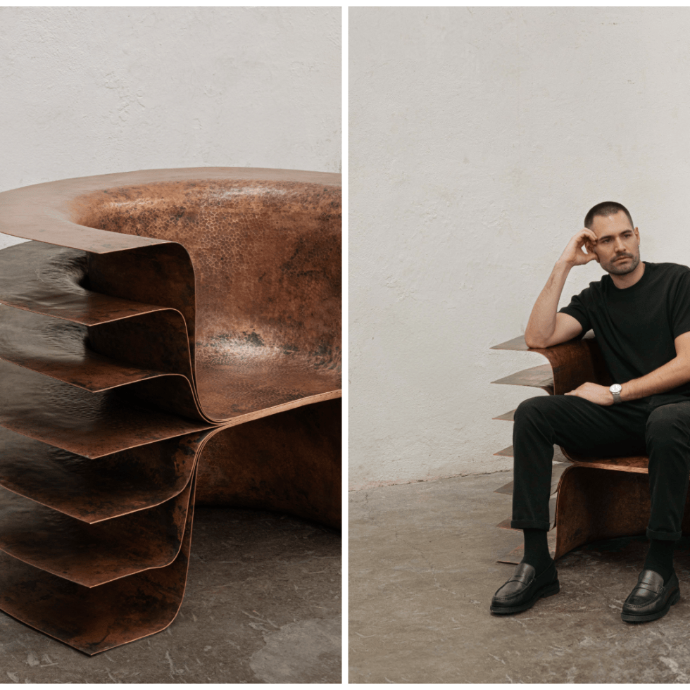 Metal furniture and lighting by Mexico City designer Manuel Bano